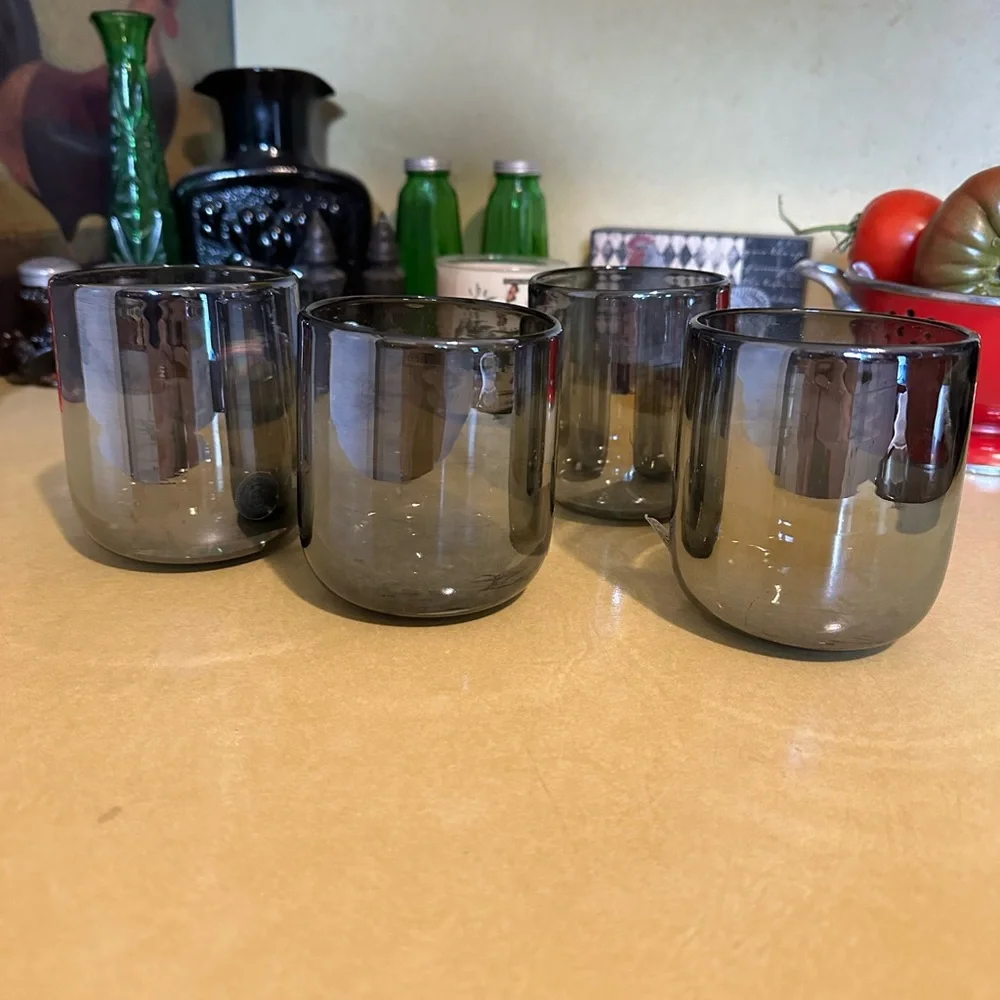 West Elm,Recycled Mexican Old Fashioned Glass Set, see pictures,description